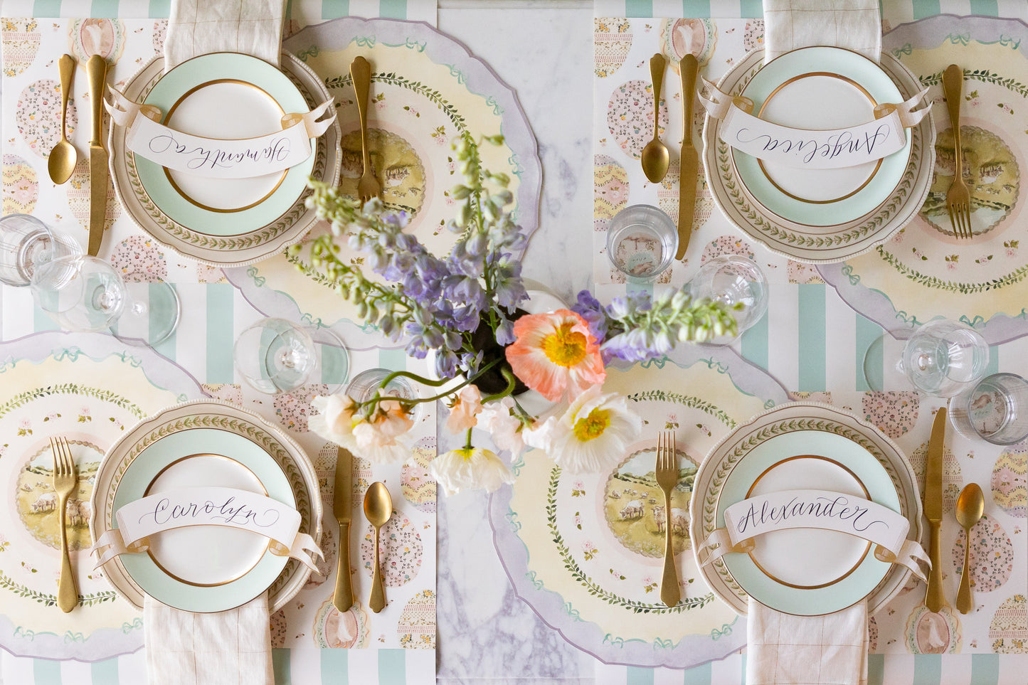 Die-cut Spring Meadow Placemat