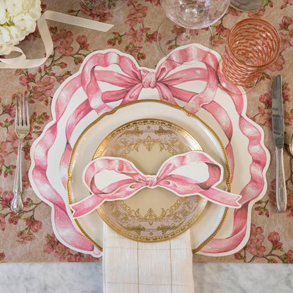 Die-cut Pink Bow Placemat