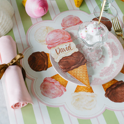 Die-cut Ice Cream Placemat