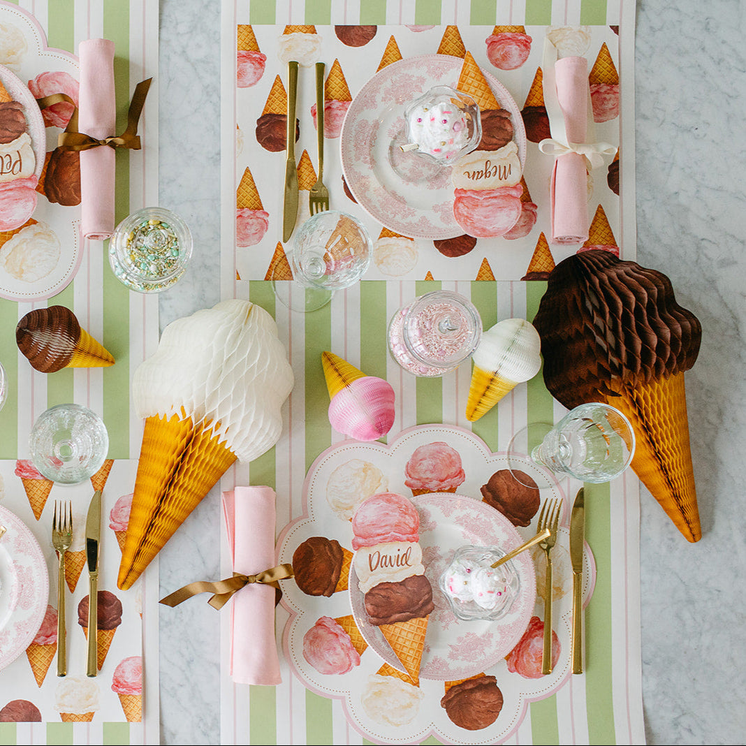 Die-cut Ice Cream Placemat