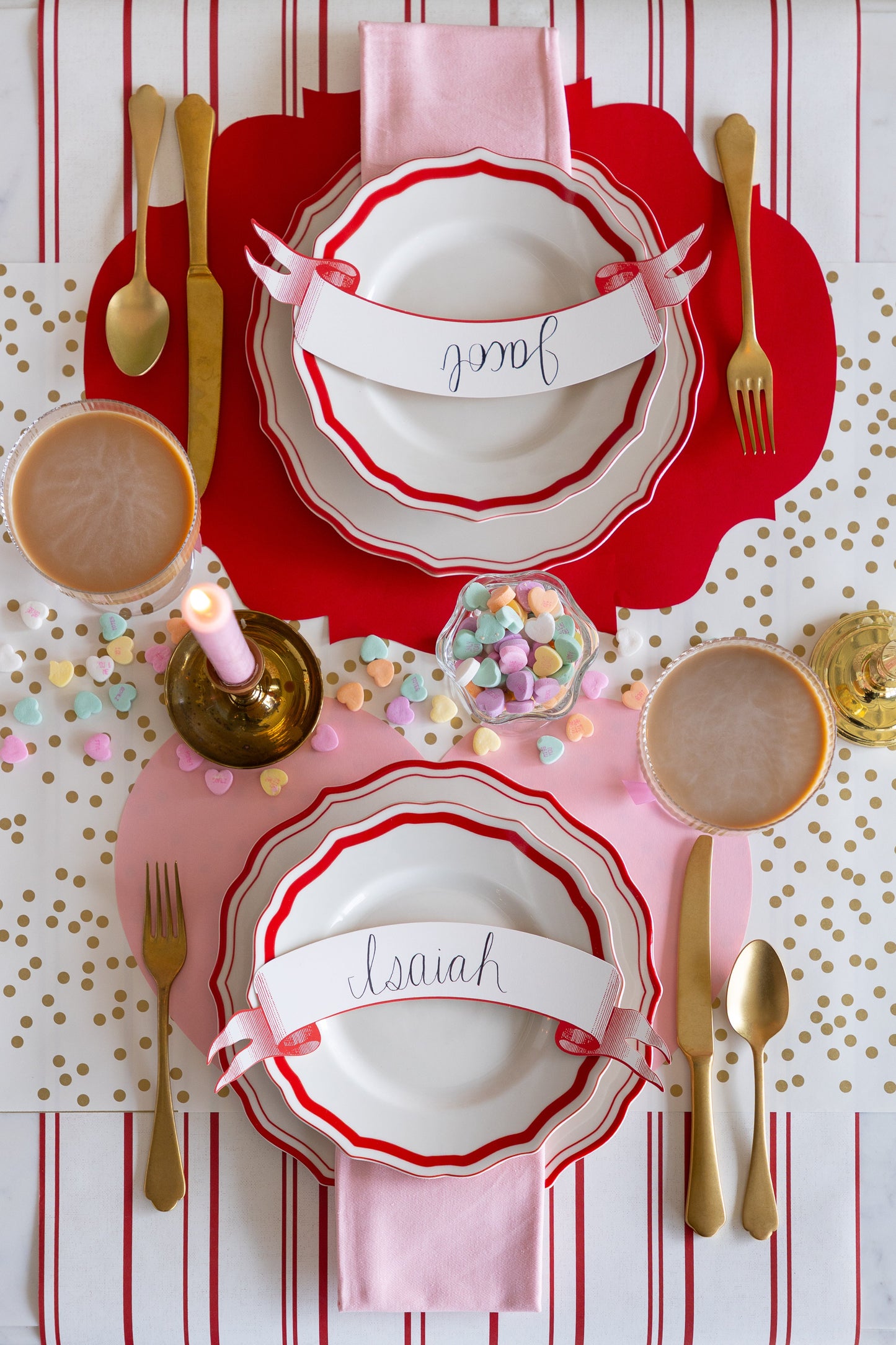 Die-cut Pink Heart Placemat