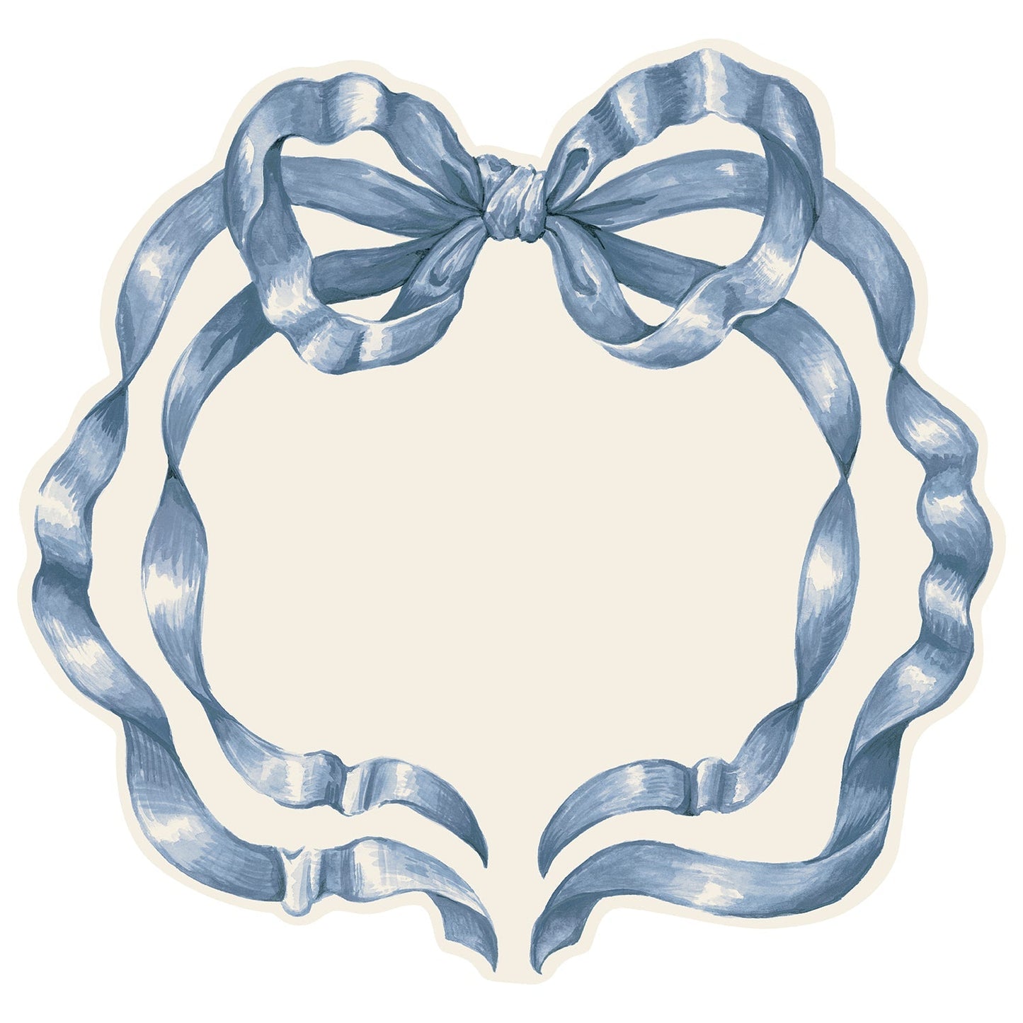 Die-cut Heirloom Blue Bow Placemat