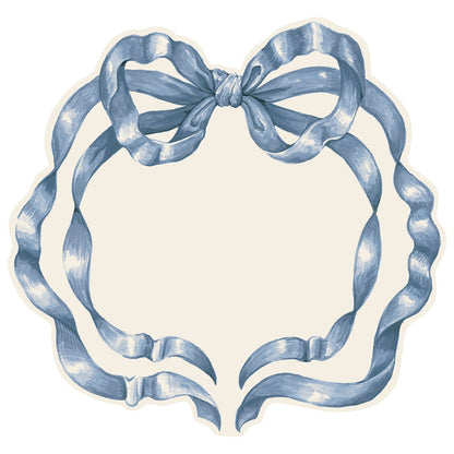Die-cut Heirloom Blue Bow Placemat
