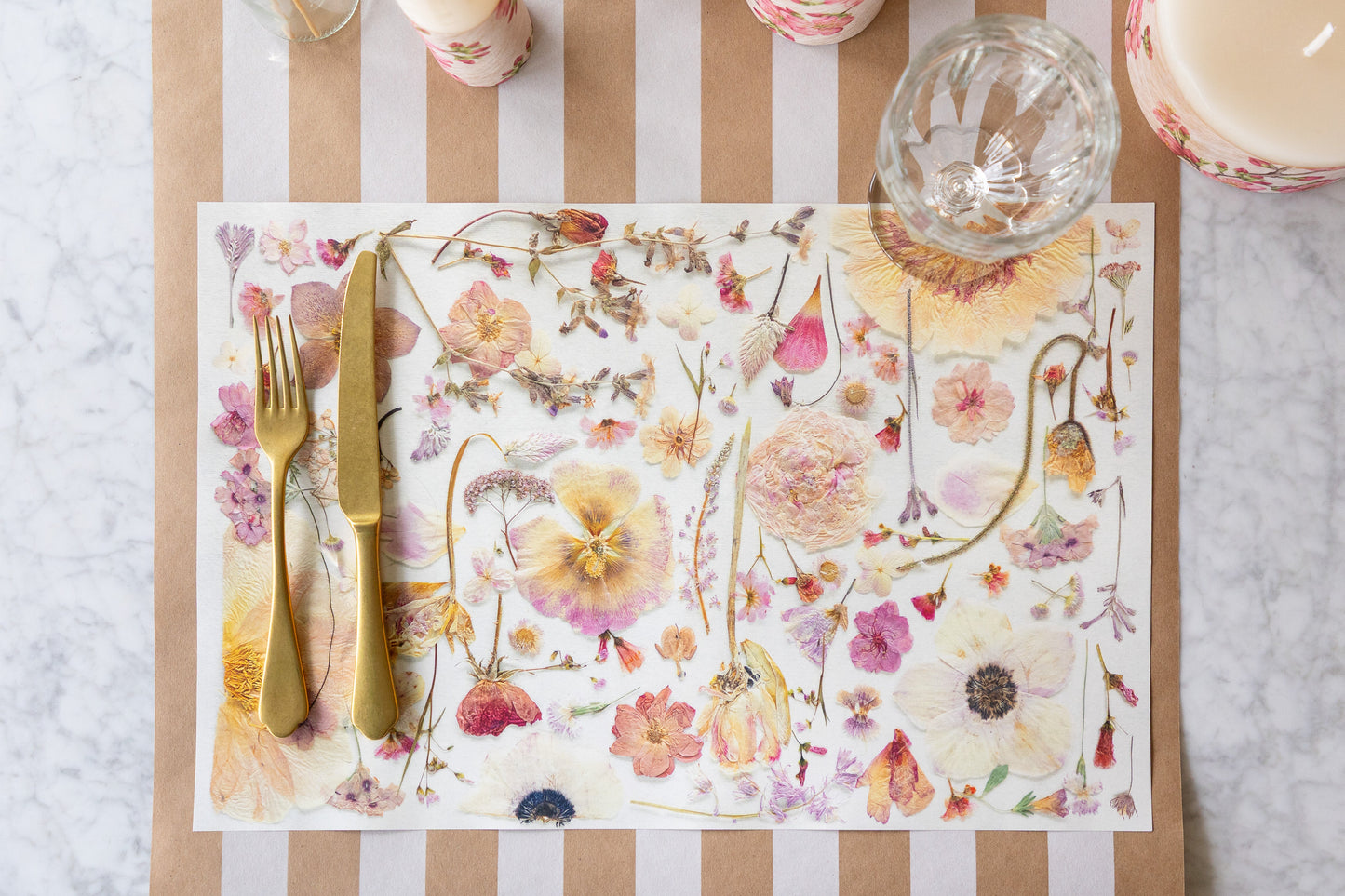 Blush Pressed Petals Placemat