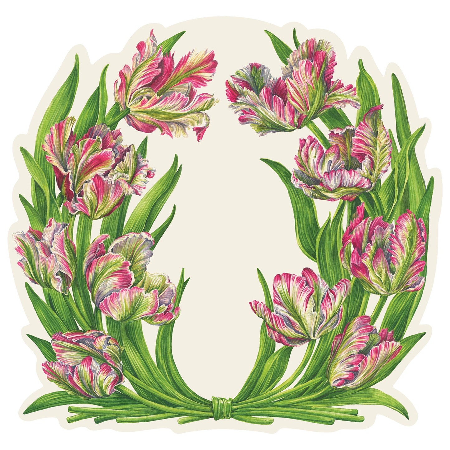 Die-cut Parrot Tulip Placemat