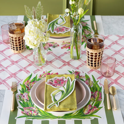 Die-cut Parrot Tulip Placemat
