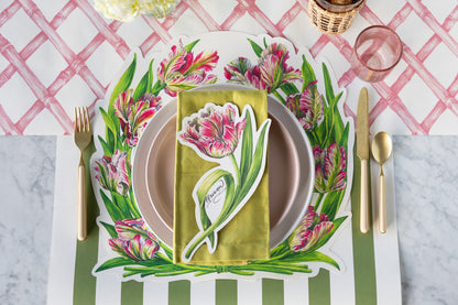 Die-cut Parrot Tulip Placemat