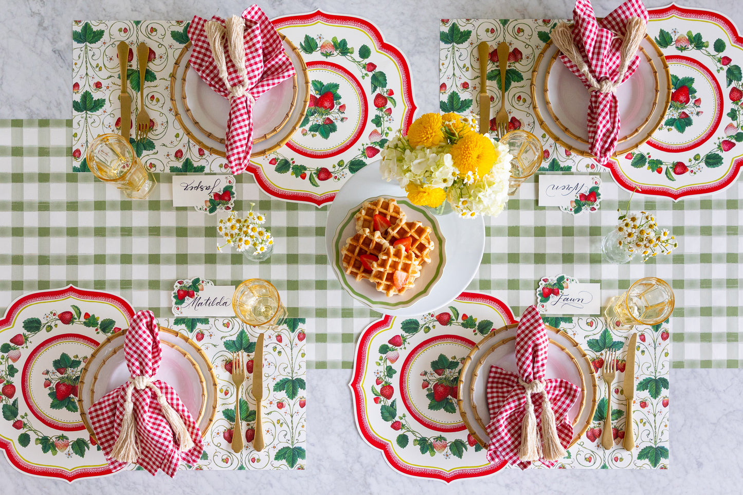 Die-cut Strawberry China Placemat