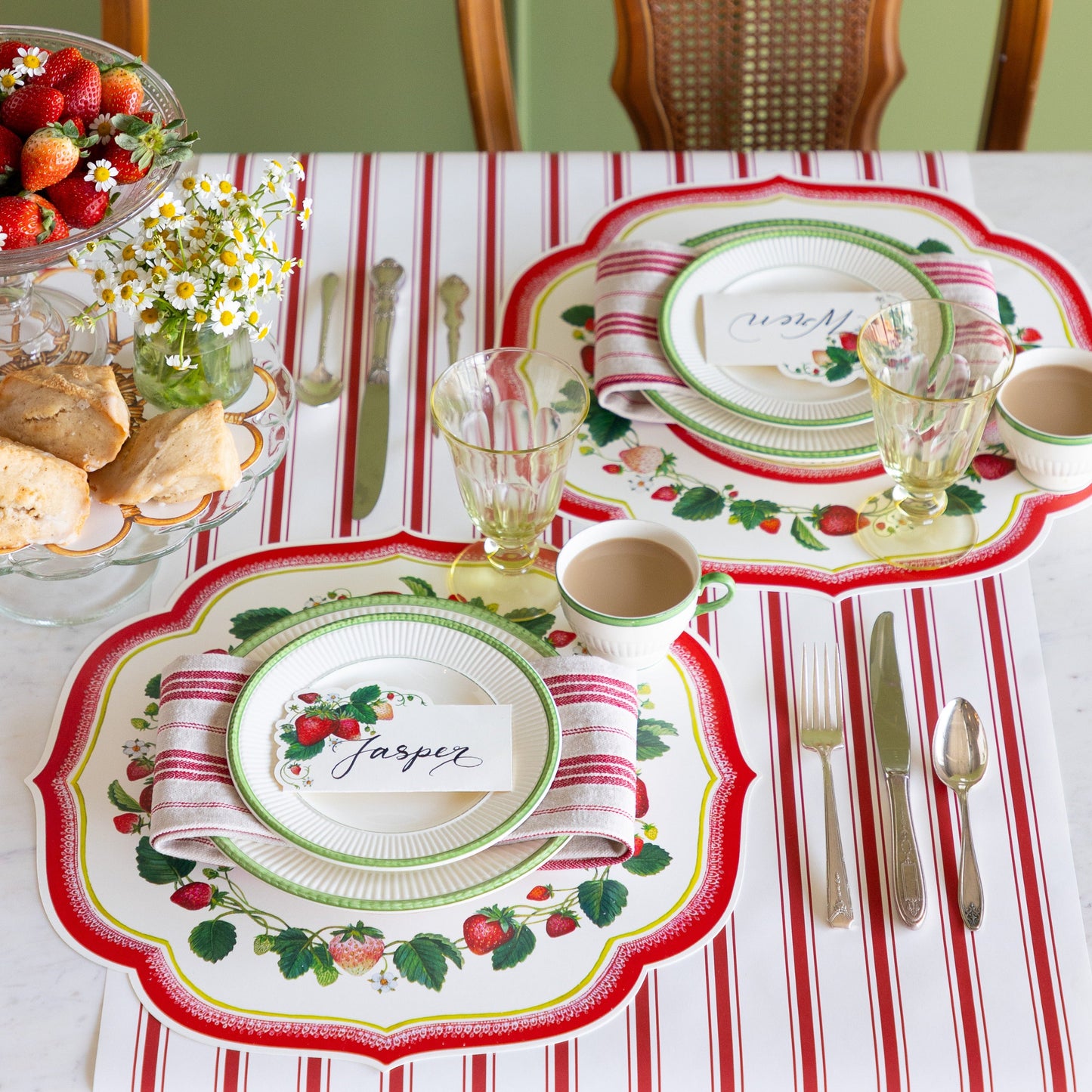 Die-cut Strawberry China Placemat