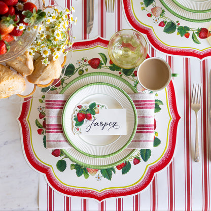 Die-cut Strawberry China Placemat