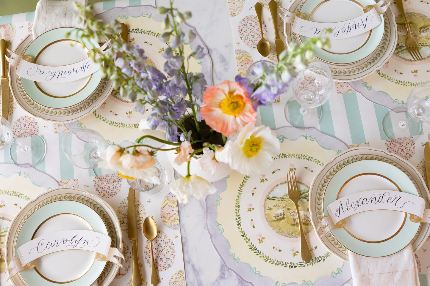 Die-cut Spring Meadow Placemat