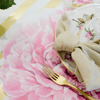 Die-cut Peony Placemat