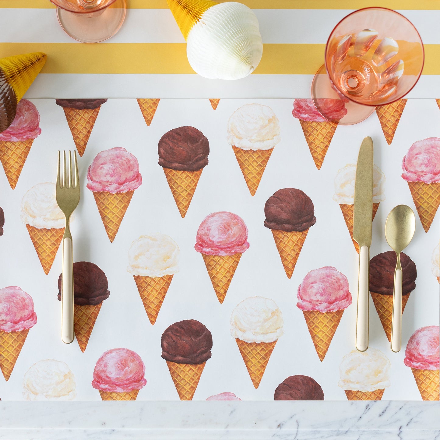 Ice Cream Cones Placemat