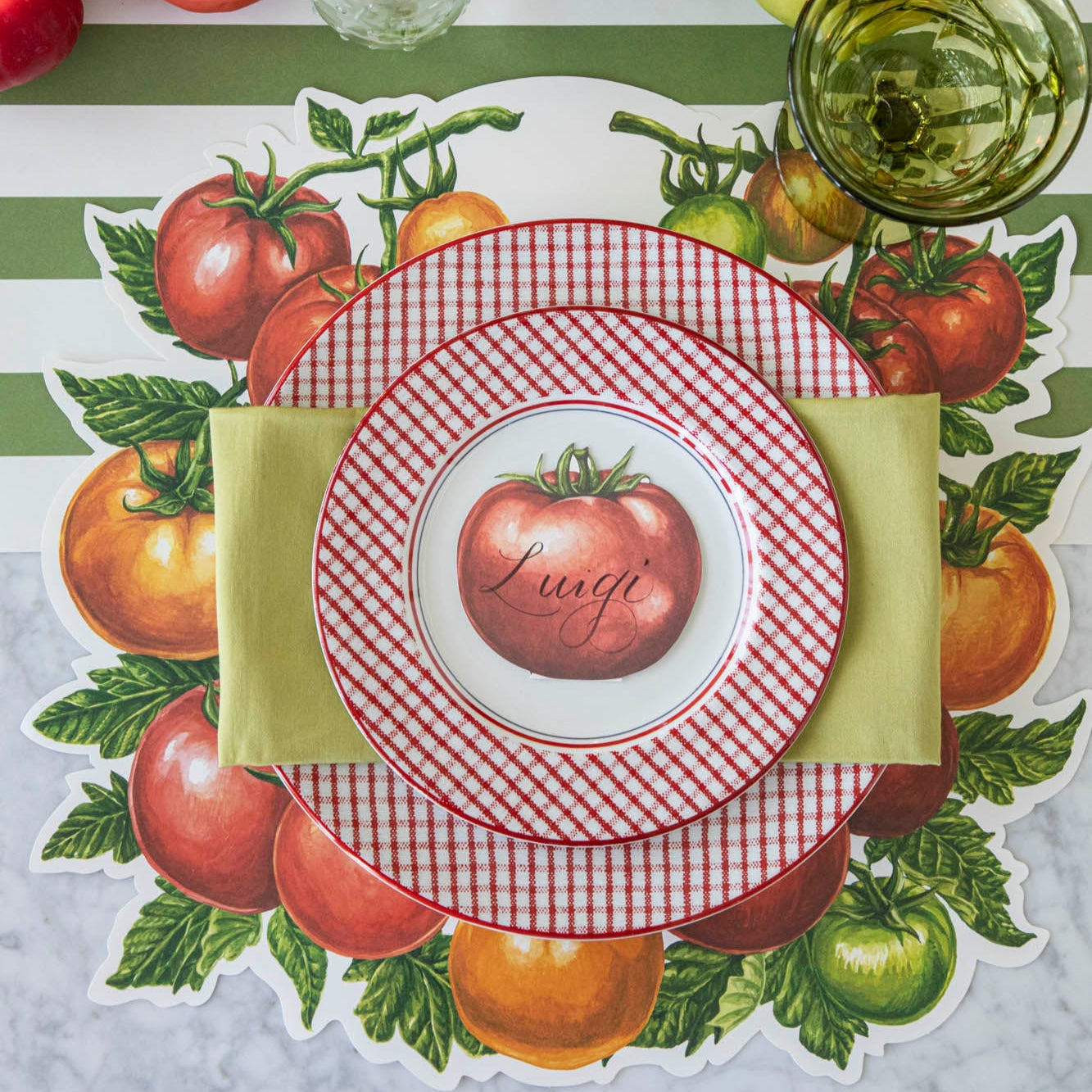 Die-cut Tomato Placemat