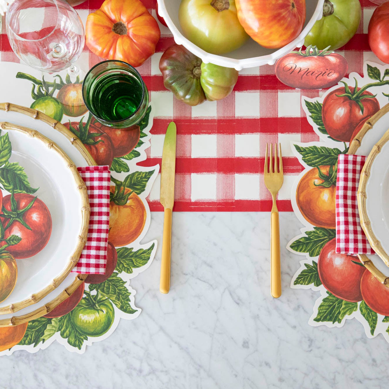 Die-cut Tomato Placemat