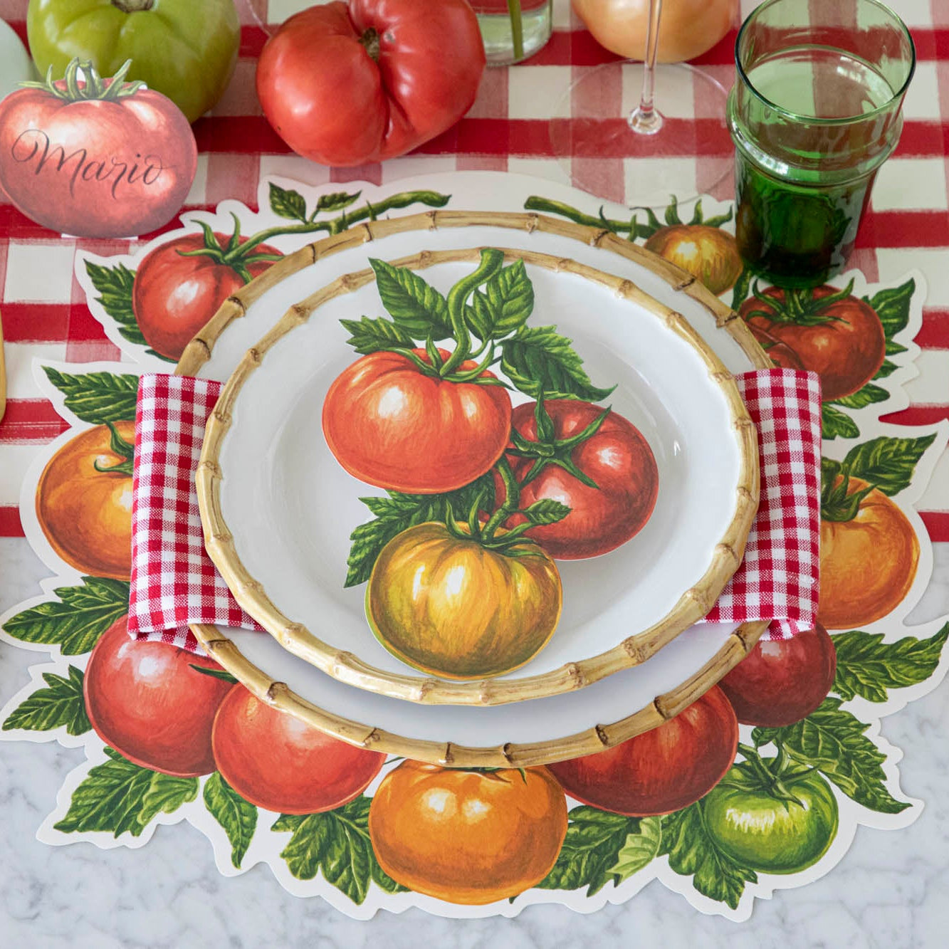 Die-cut Tomato Placemat