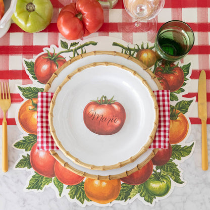 Die-cut Tomato Placemat